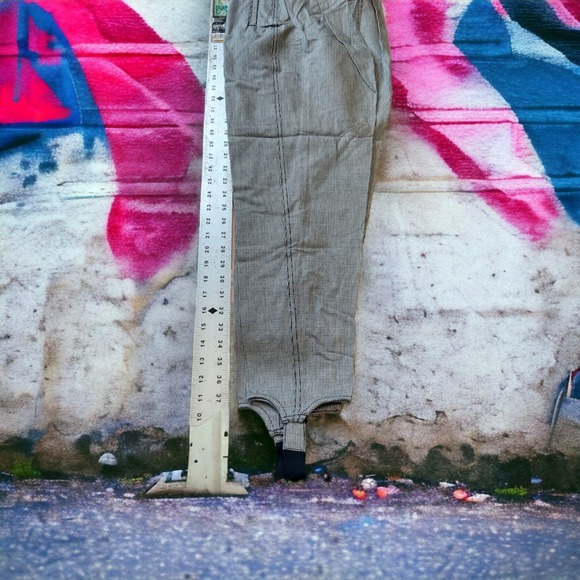 Vintage 80's Houndstooth High Waisted Stirrup Pants Liz wear  sz 6 - Picture 5 of 9